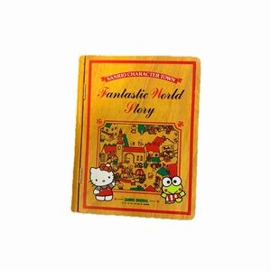 SANRIO CHARACTER TOWN Fantastic World Story Wooden Book Box  1991' Hello Kitty